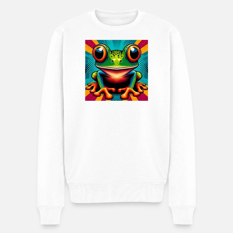 grenouille - Pull Premium bio Homme - blanc
