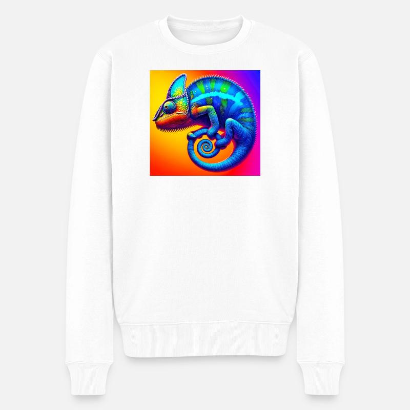 caméléon - Pull Premium bio Homme - blanc