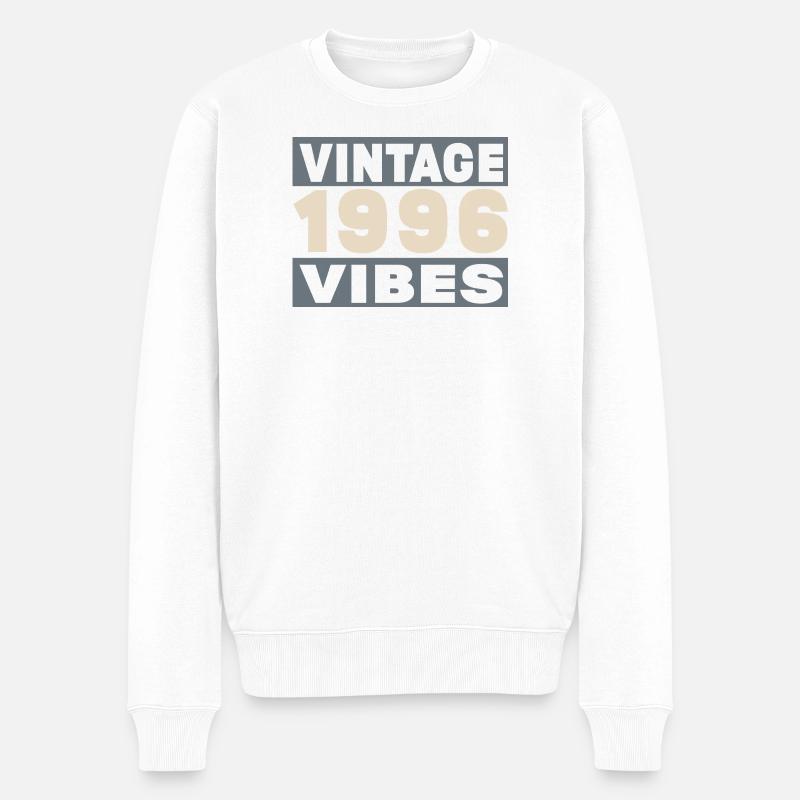 Jubiläum 1996 – 30 Jahre - Männer Premium Bio Pullover - Weiß