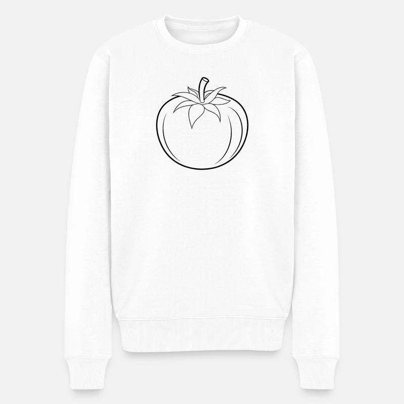 Contour de la tomate - Pull Premium bio Homme - blanc