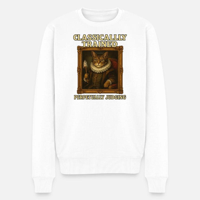 Formé classiquement Jugement perpétuel Renaissanc - Pull Premium bio Homme - blanc