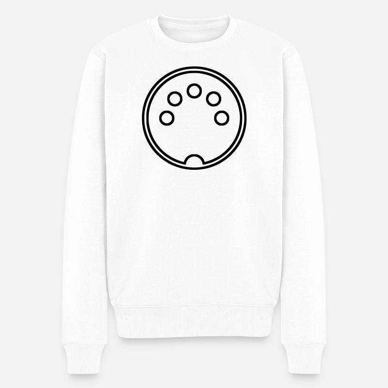 Connecteur MIDI - Pull Premium bio Homme - blanc