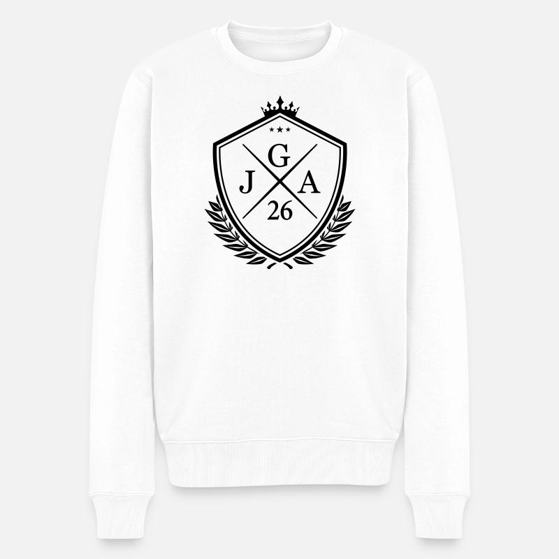 JGA 26 - Pull Premium bio Homme - blanc
