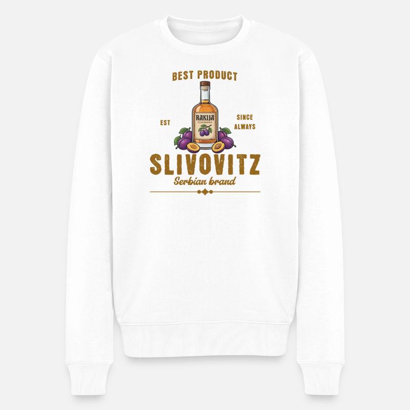 Slovovitz - Pull Premium bio Homme - blanc