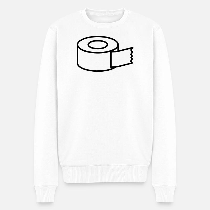 Icône d’artisanat du ruban masquant - Pull Premium bio Homme - blanc