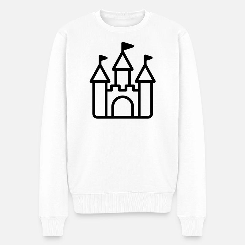 château - Pull Premium bio Homme - blanc