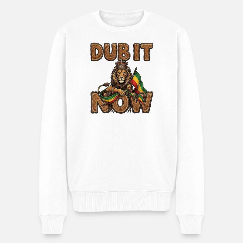 Appelez-le maintenant Wood Reggae - Pull Premium bio Homme - blanc