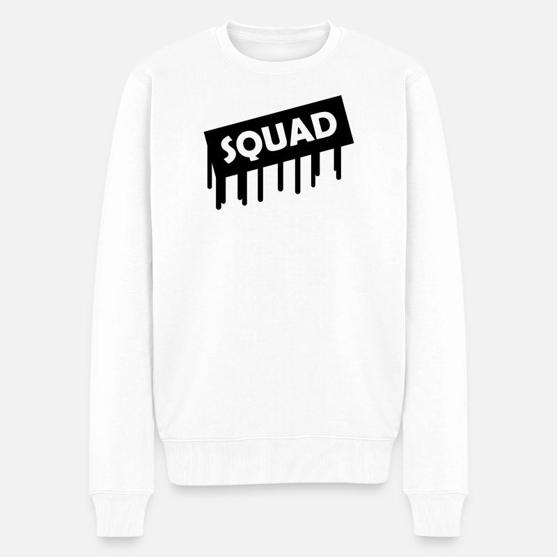 squad - Männer Premium Bio Pullover - Weiß