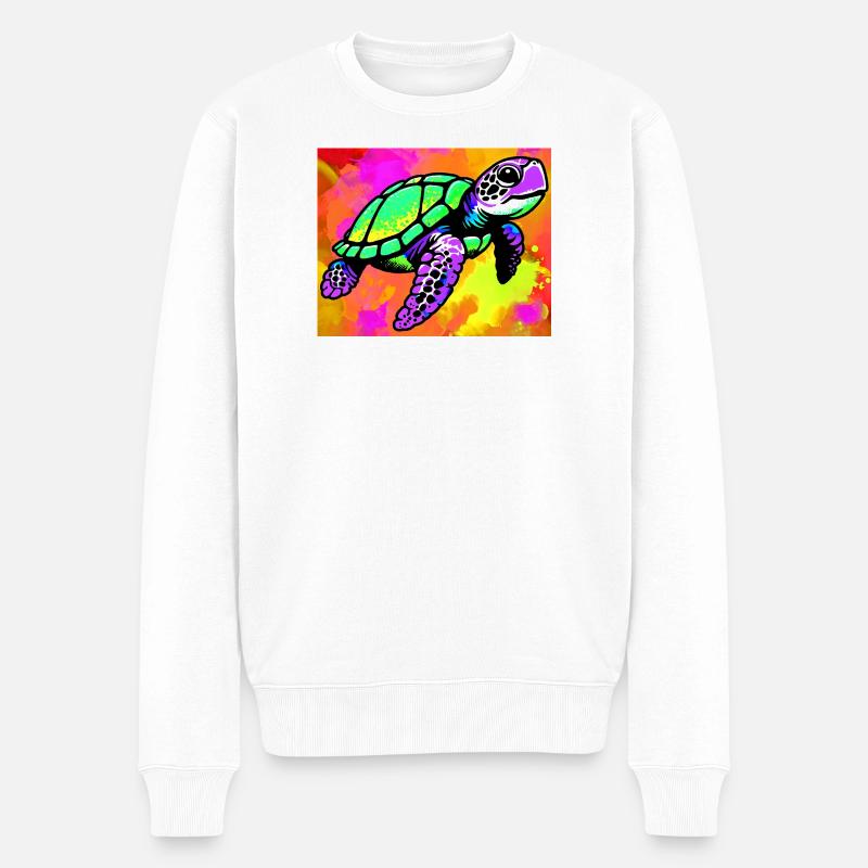 tortue - Pull Premium bio Homme - blanc