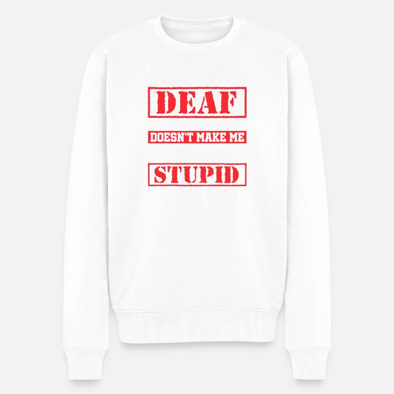 Dead Scream, air stupide - Pull Premium bio Homme - blanc
