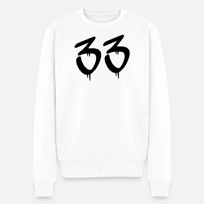 33 - Pull Premium bio Homme - blanc