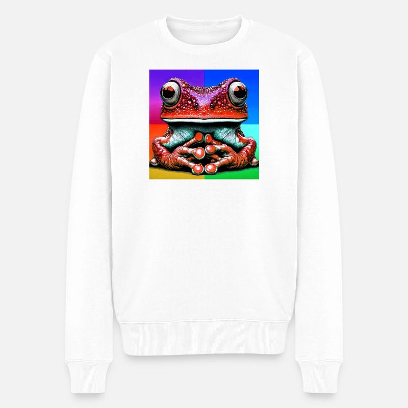 grenouille - Pull Premium bio Homme - blanc