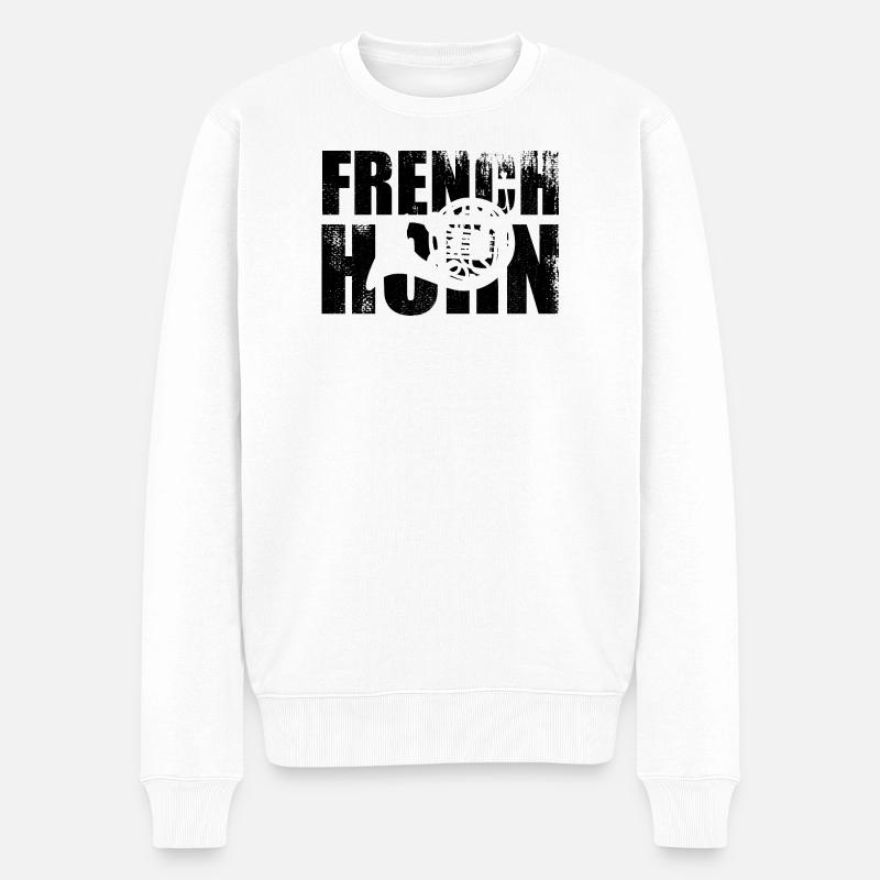 Clairon - Pull Premium bio Homme - blanc