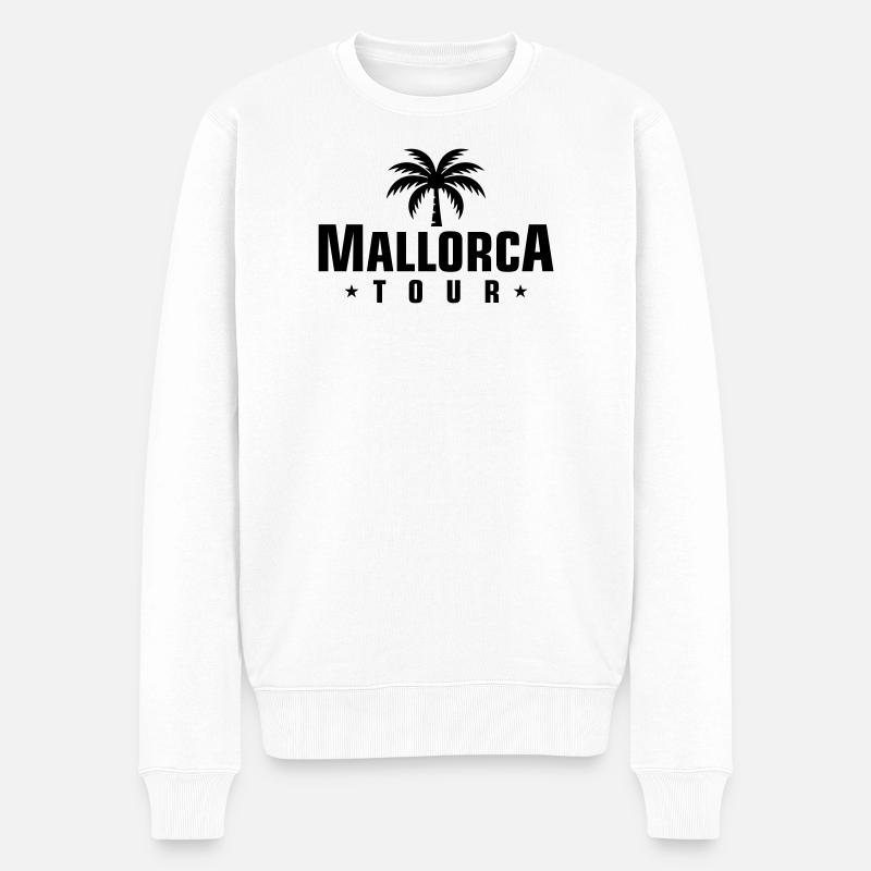 Mallorca Tour - Männer Premium Bio Pullover - Weiß