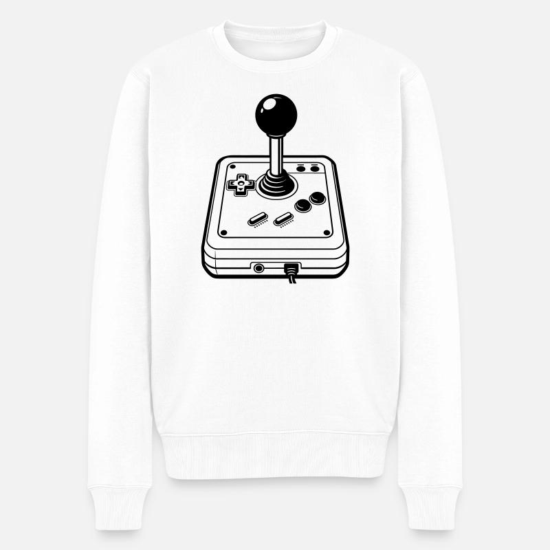 Joystick rétro - Pull Premium bio Homme - blanc