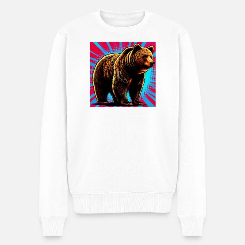 ours - Pull Premium bio Homme - blanc