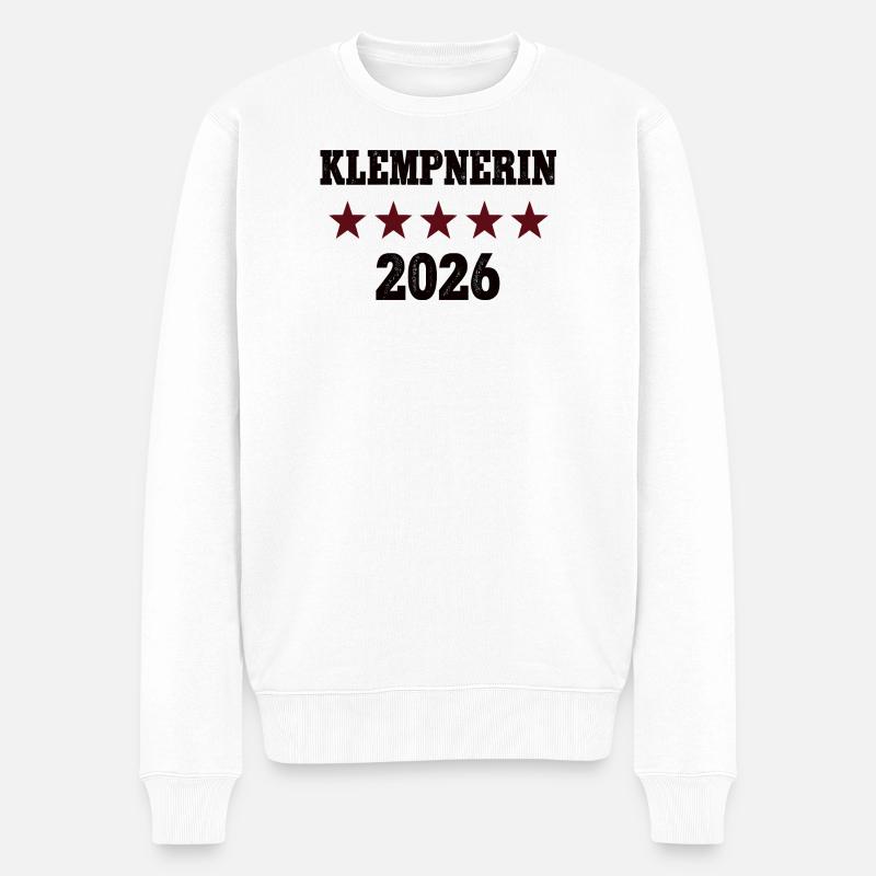 Profession de plombier 2026 Plombier Plombier - Pull Premium bio Homme - blanc