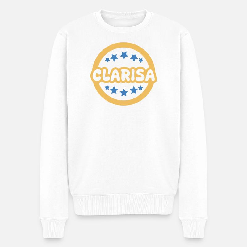 Clarisa en cadeau - Pull Premium bio Homme - blanc