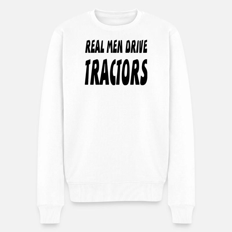 Traktor - Männer Premium Bio Pullover - Weiß
