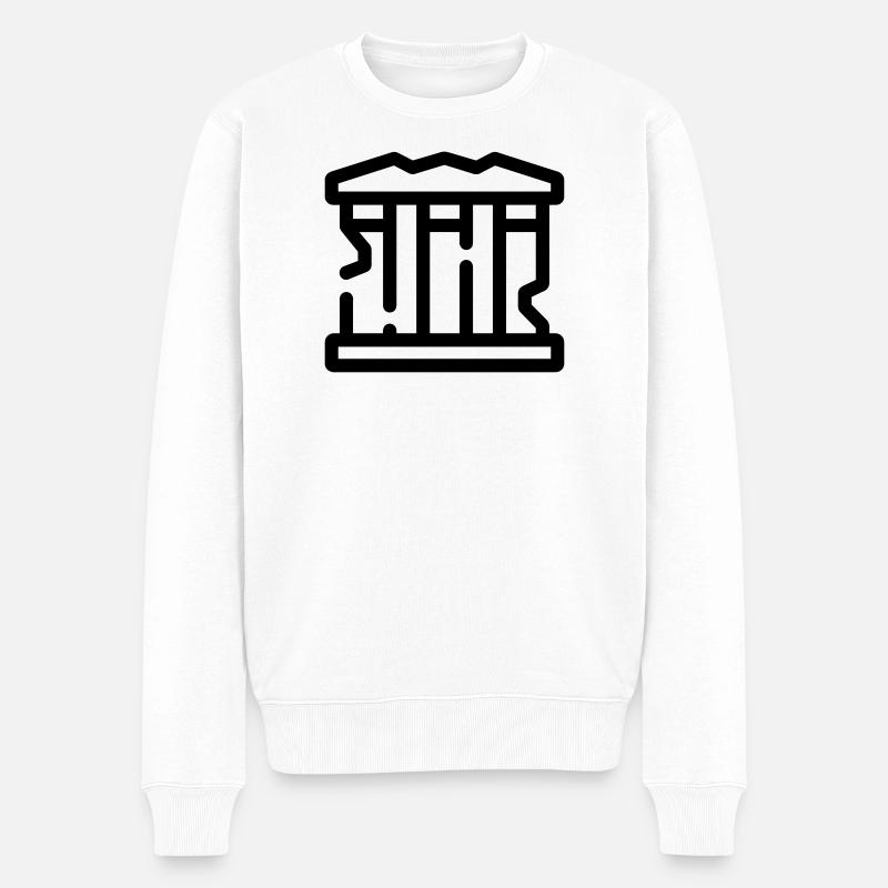 ruines - Pull Premium bio Homme - blanc