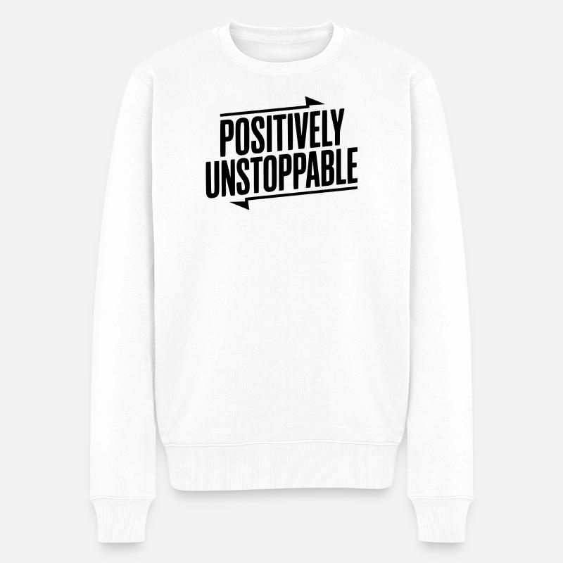 Absolut unaufhaltsam - Männer Premium Bio Pullover - Weiß