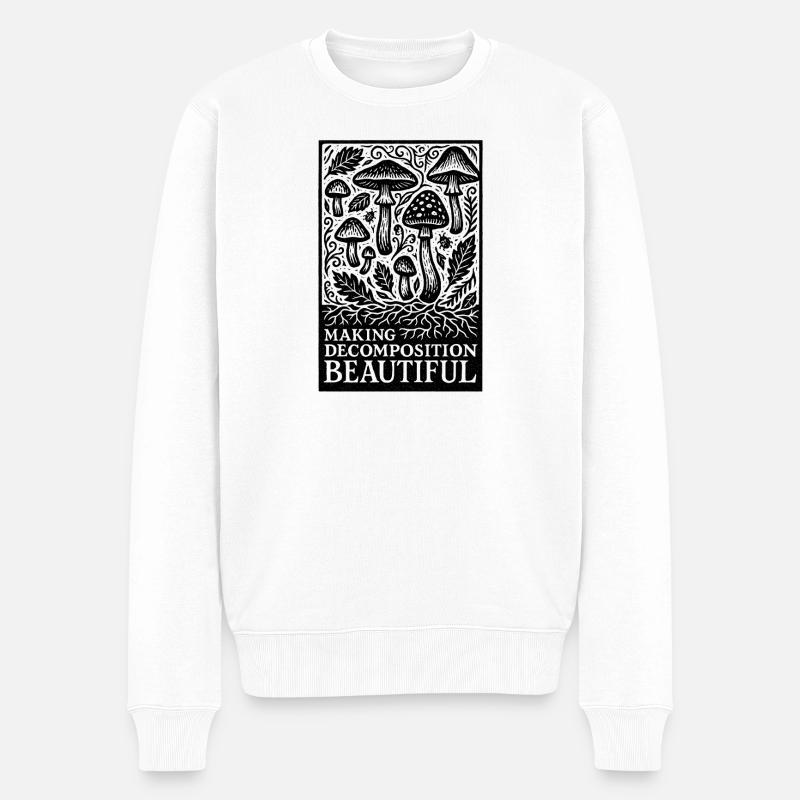 Belle décomposition | Décomposition des champignons - Pull Premium bio Homme - blanc