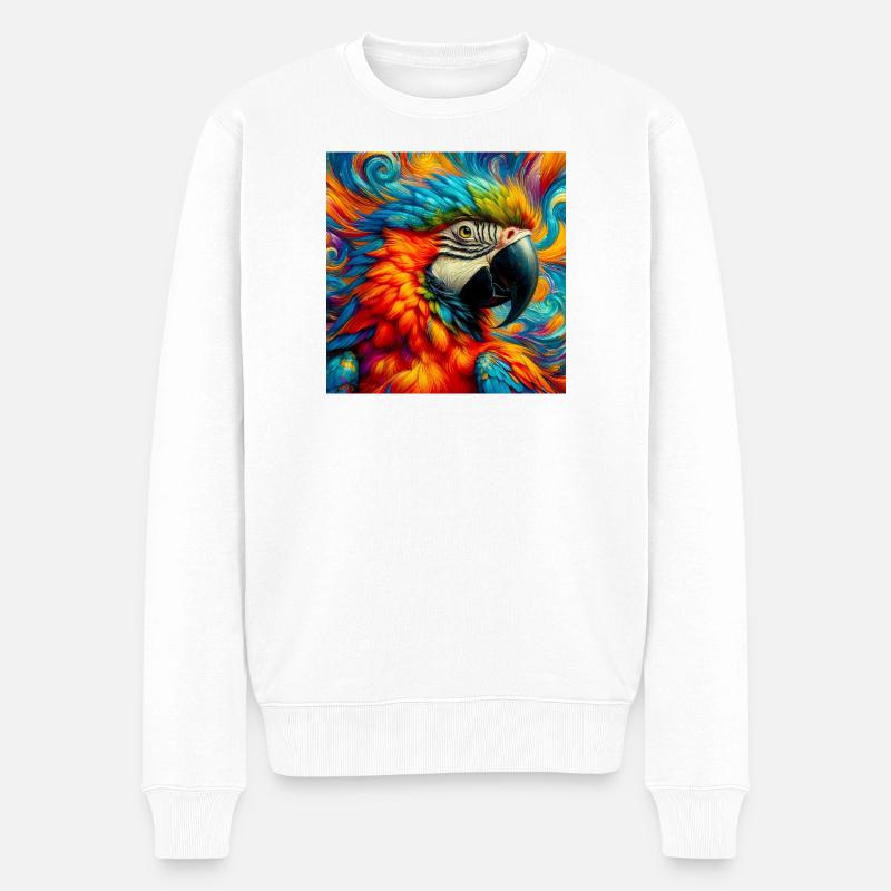 perroquet - Pull Premium bio Homme - blanc