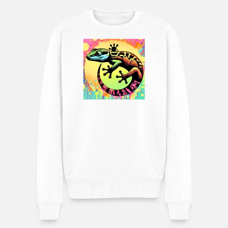 Gecko - Pull Premium bio Homme - blanc
