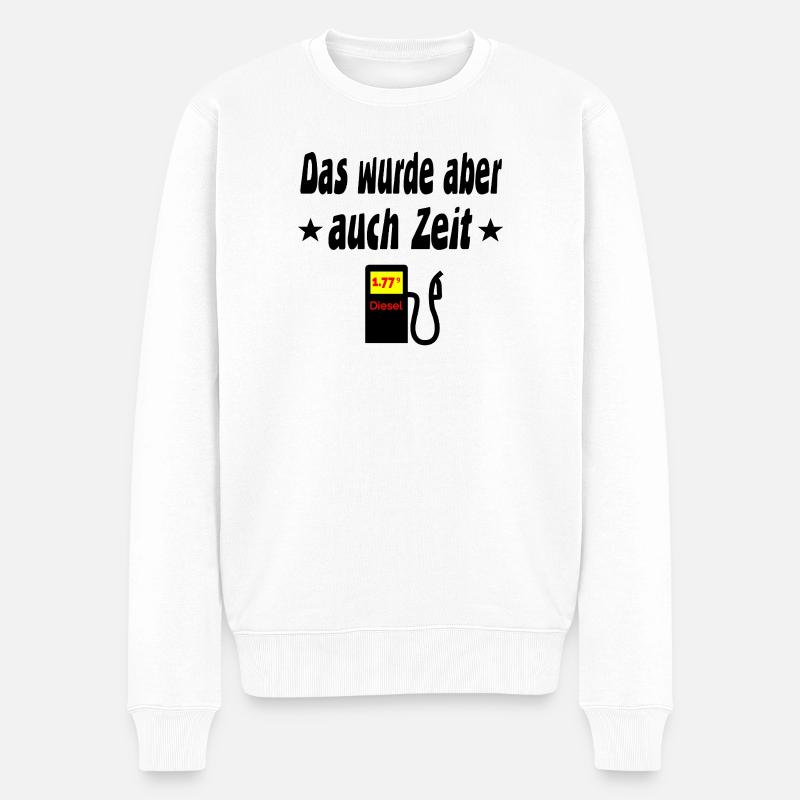 Diesel - Männer Premium Bio Pullover - Weiß