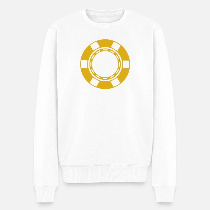 Pièce de casino - Pull Premium bio Homme - blanc