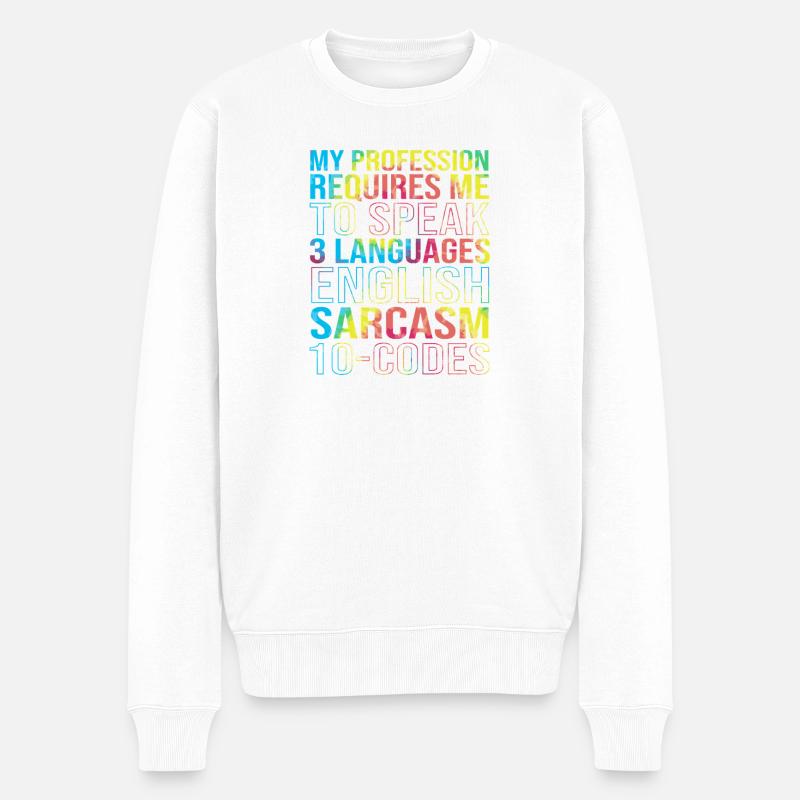 Medical Coder - Men's Premium Organic Jumper - white
