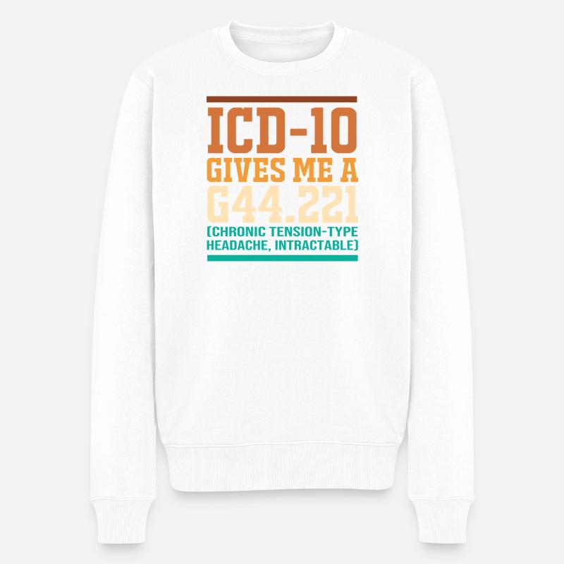 Programmierer Medizin - Männer Premium Bio Pullover - Weiß