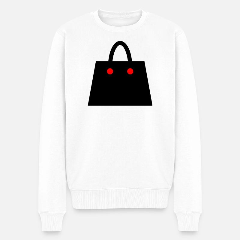 Handtasche - Männer Premium Bio Pullover - Weiß
