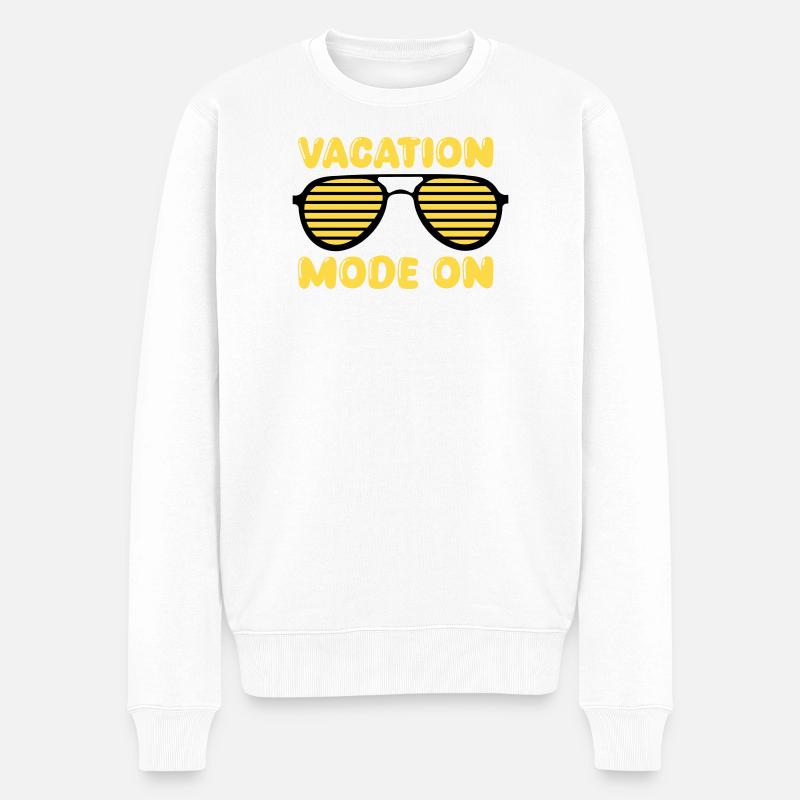 Mode vacances sur Retro - Pull Premium bio Homme - blanc