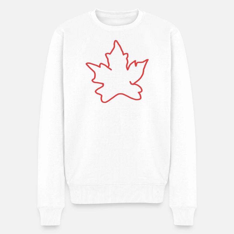 Kanada  - Männer Premium Bio Pullover - Weiß