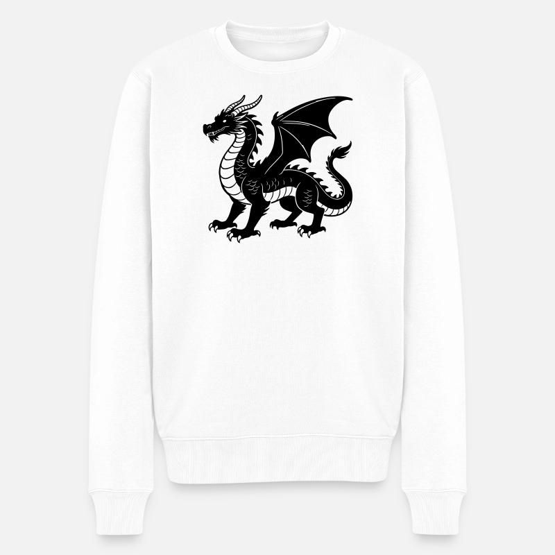 dragon - Pull Premium bio Homme - blanc