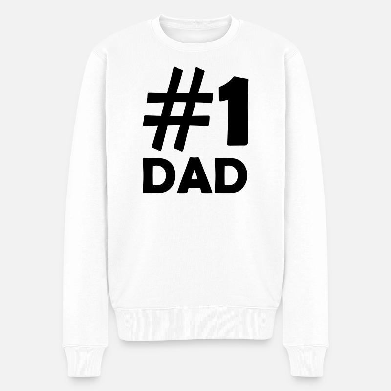 1 père - Pull Premium bio Homme - blanc