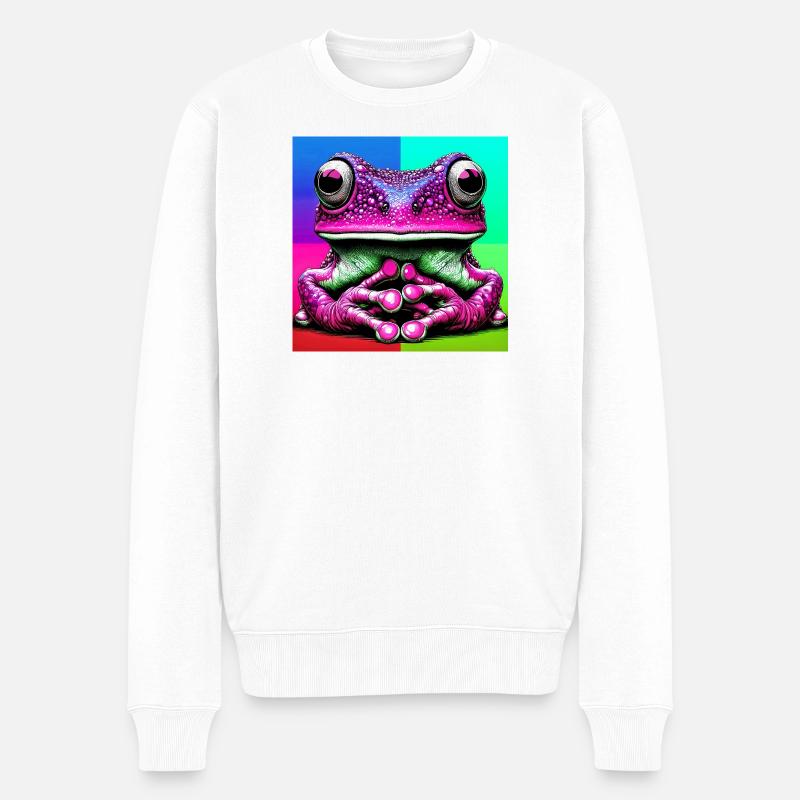 grenouille - Pull Premium bio Homme - blanc