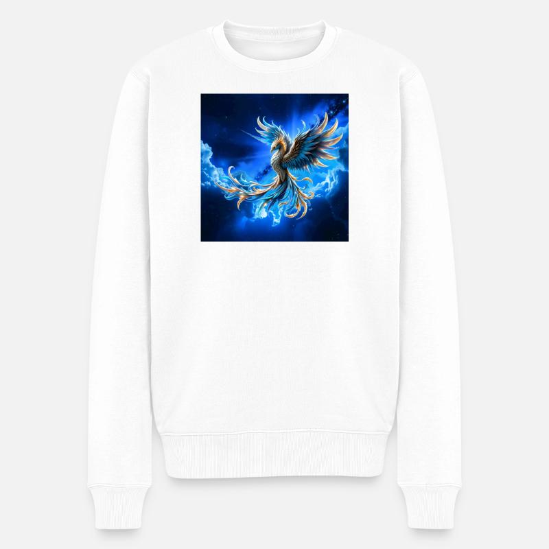 Phénix du Ciel de Feu - Pull Premium bio Homme - blanc