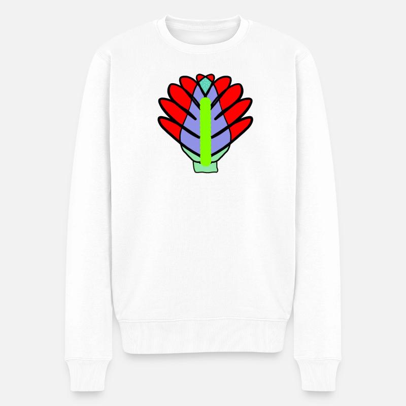 Fleurs Fleurs Fleurs de Lotus - Pull Premium bio Homme - blanc