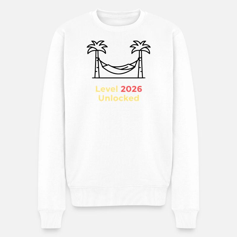 Niveau 2026 Débloqué Complété - Pull Premium bio Homme - blanc
