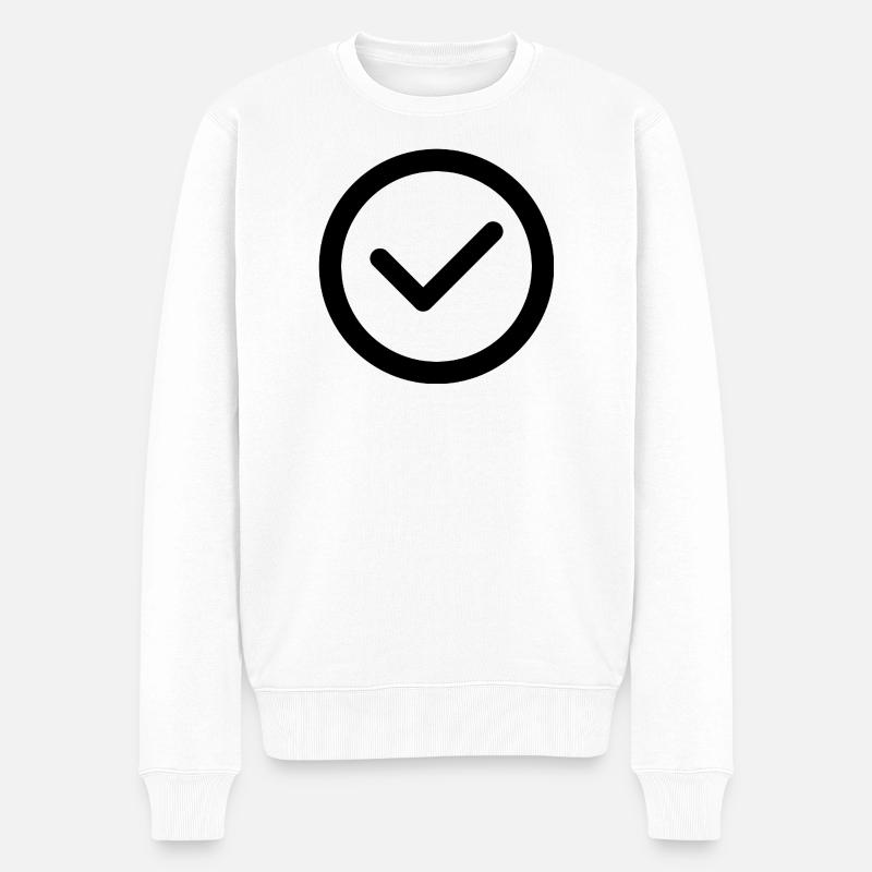 Abgehakt - Männer Premium Bio Pullover - Weiß