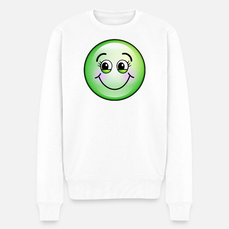 Bulle Verte Mignonne - Pull Premium bio Homme - blanc