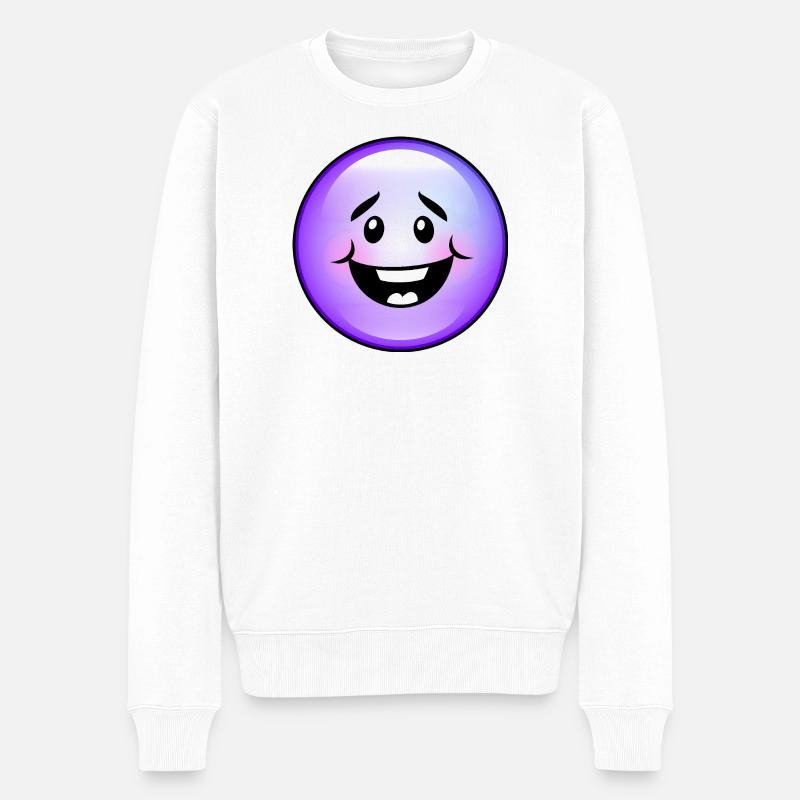 Bulle violette mignonne - Pull Premium bio Homme - blanc