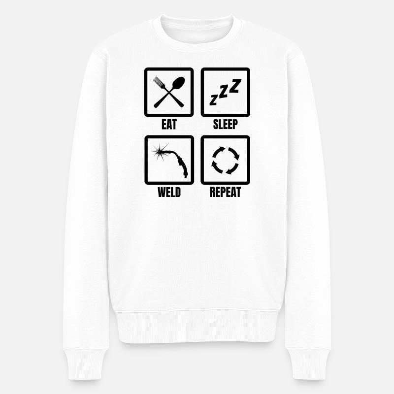 Routine de soudeur - Pull Premium bio Homme - blanc