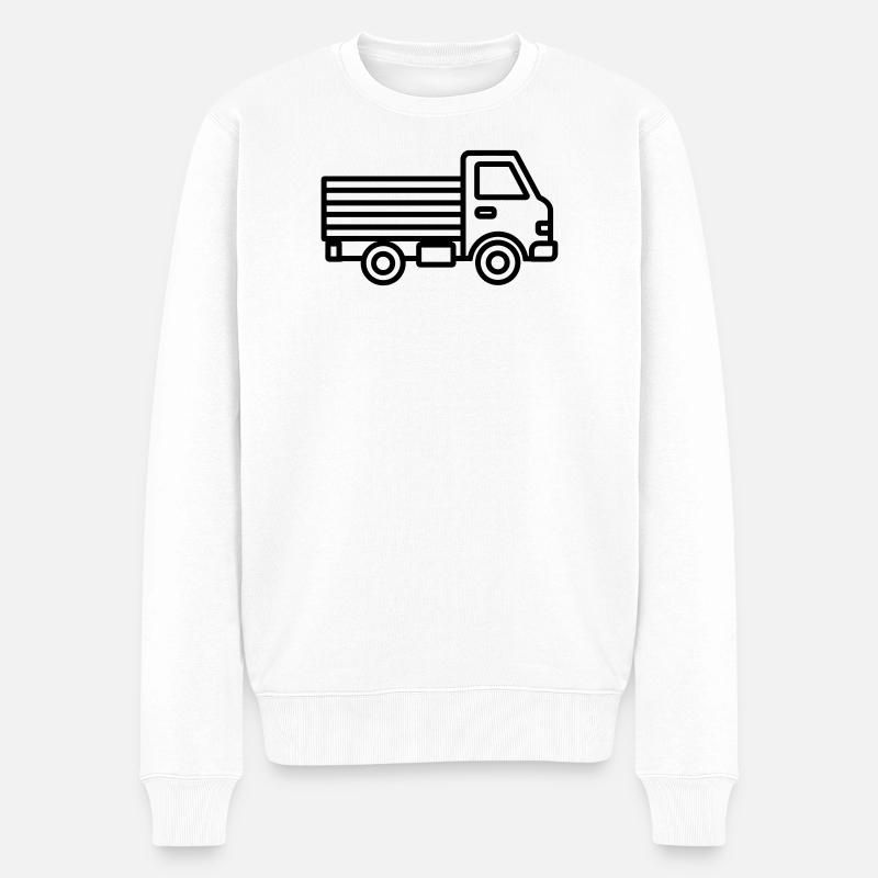 camion - Pull Premium bio Homme - blanc