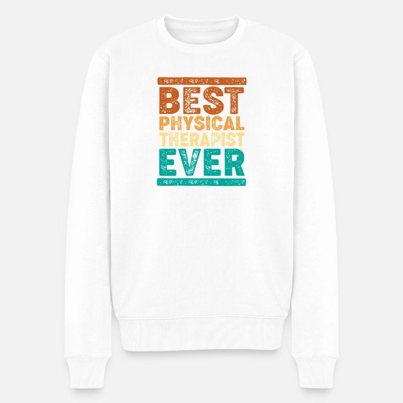 Physiotherapie Physio Physiotherapeut - Männer Premium Bio Pullover - Weiß