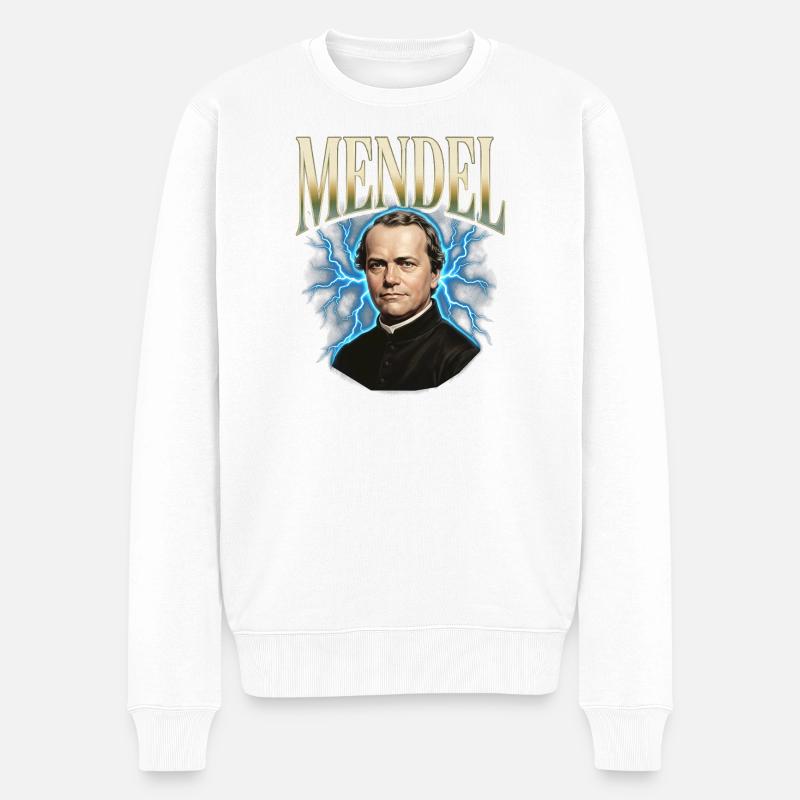 Gregor Mendel Donner - Pull Premium bio Homme - blanc