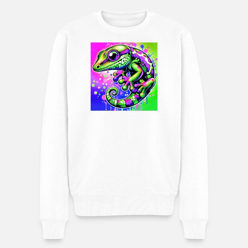 Gecko - Pull Premium bio Homme - blanc