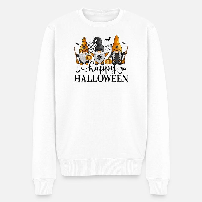 Joyeux Halloween Les Nains - Pull Premium bio Homme - blanc